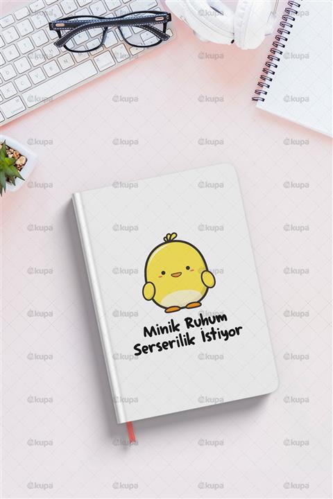 Mykupa Minik Ruhum Serserilik Istiyor Baskılı Beyaz Defter Ajanda