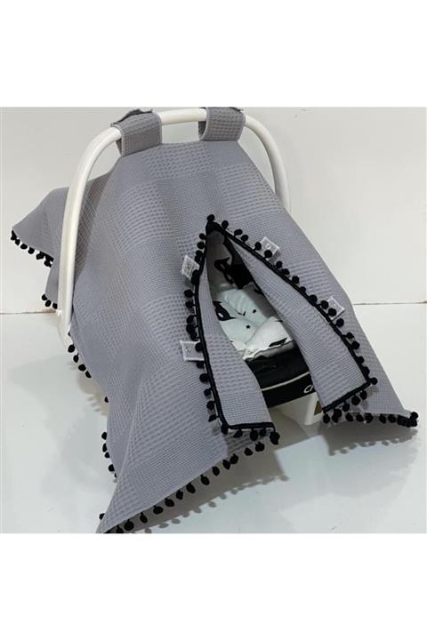 Babycitytr %100 Pamuk Çok Amaçlı Petek Pike Puset Örtüsü Minderi