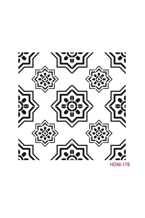 Cadence Home Dekor Midi Stencil Şablon 25x25 Cm
