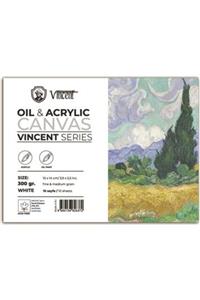 Vincent Oıl&acrylıc Canvas 300 gr 10cmx14cm 10 Sayfa Yağlı ve Akrilik Boya Defteri