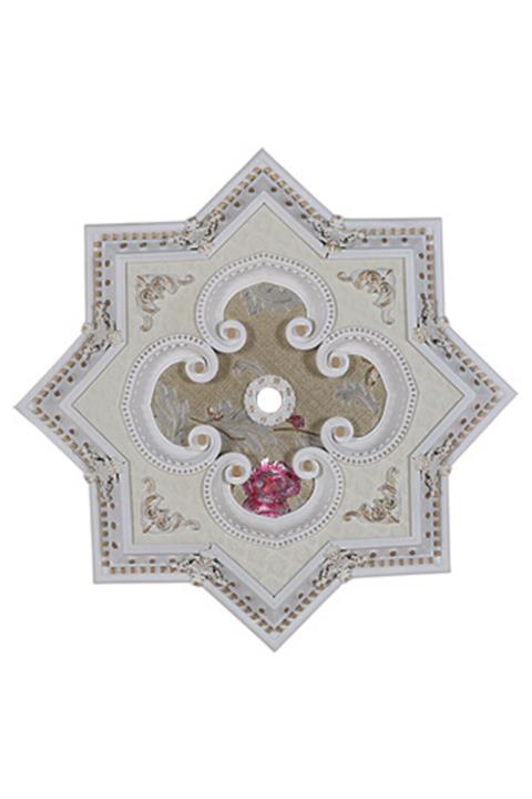 Decomanya Beyaz Altın Yıldız Saray Tavan Göbeği 90 Cm