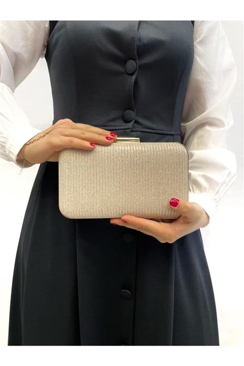 Busrabags Kadın Altın Sim Abiye Çanta