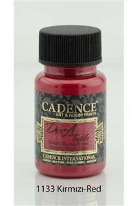 Cadence Dora Textile Metalik Kumaş Boyası 50 ml. 1133 KIRMIZI