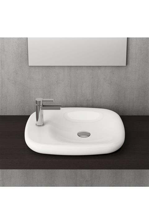 Bocchi Fenıce Çanak Lavabo 55 Cm - Beyaz