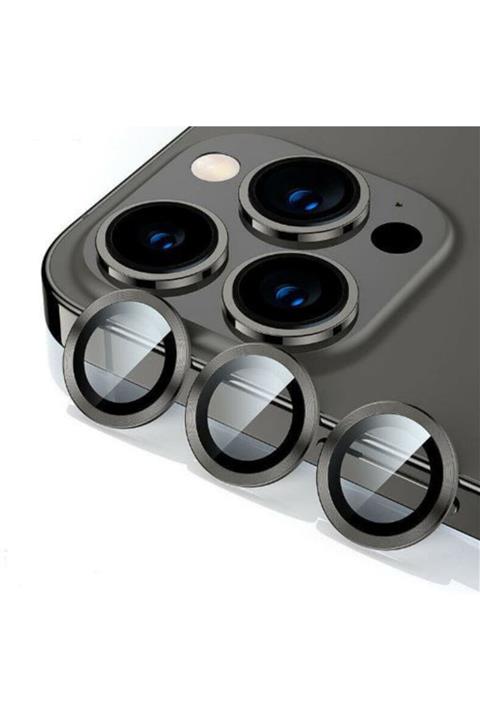 Nezih Case Iphone 13 Pro Max Uyumlu Camera Lens Screen Protector Siyah