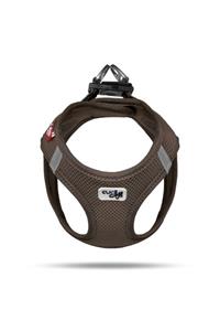 Curli Vest Köpek Göğüs Tasması Air-mesh Kahverengi Xs