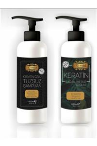 xmia Professional Saç Düzleştirici Keratin Bakımı Ve Tuzsuz Şampuan Seti 1000 Ml