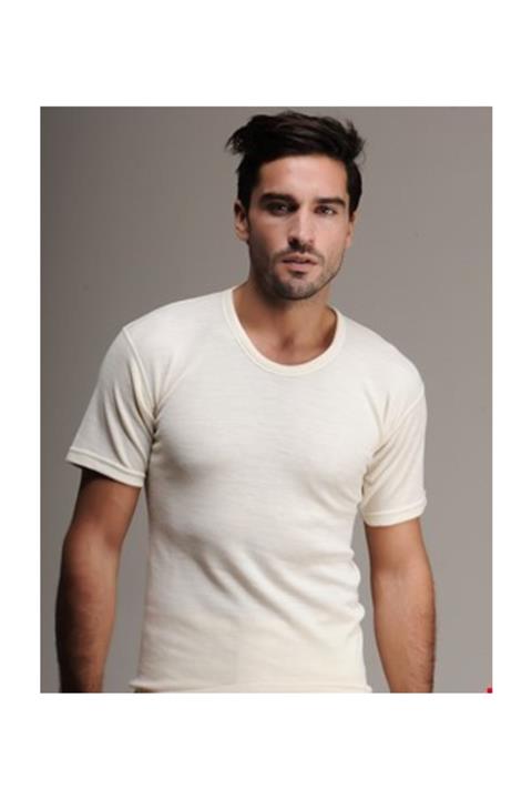 Bora Erkek Kısa Kol Yarım Kollu Içlik Doğal Yün