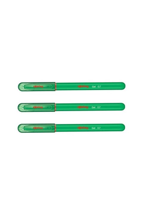 Rotring Jel Mürekkepli Tükenmez Kalem Yeşil 3'lü
