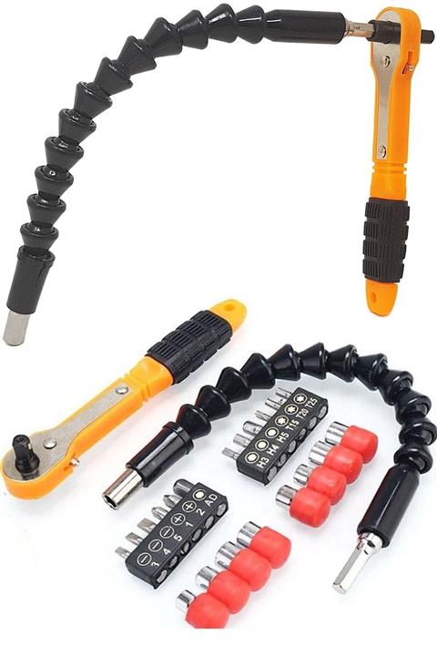 Chermik Jia Long Jl-1017 Lokma Ve Tornavida Ucu Seti Esnek Uzatmalı 22 Parça 1410