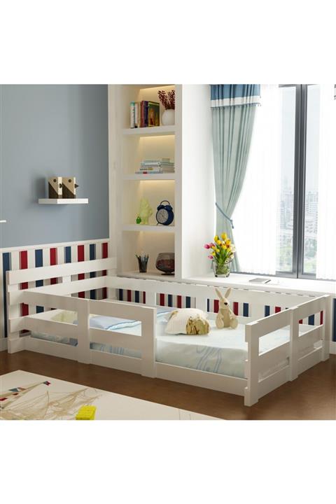 Evbingo Ideal Montessori Karyola Beyaz U10 - 90x190 Yatak Uyumlu