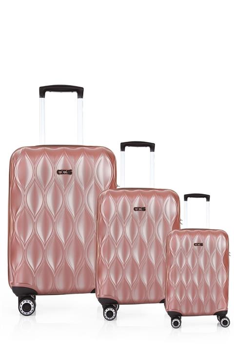 ÇÇS 5211 Abs 3'lü Valiz Seti