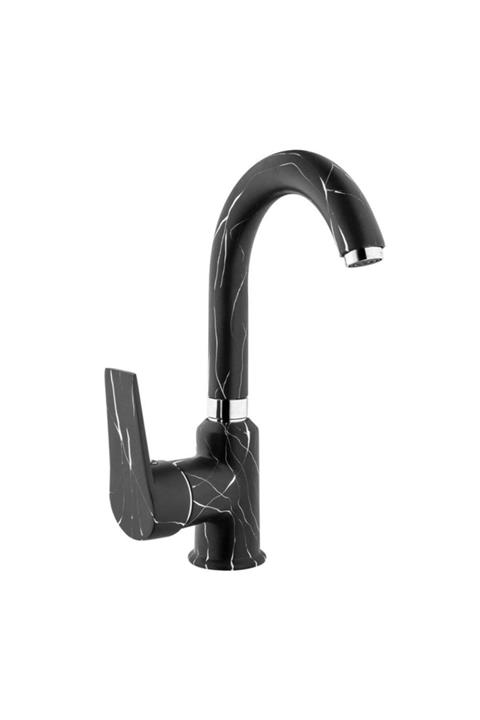 sellin Elegance Siyah Mermer Lavabo Bataryası 1134