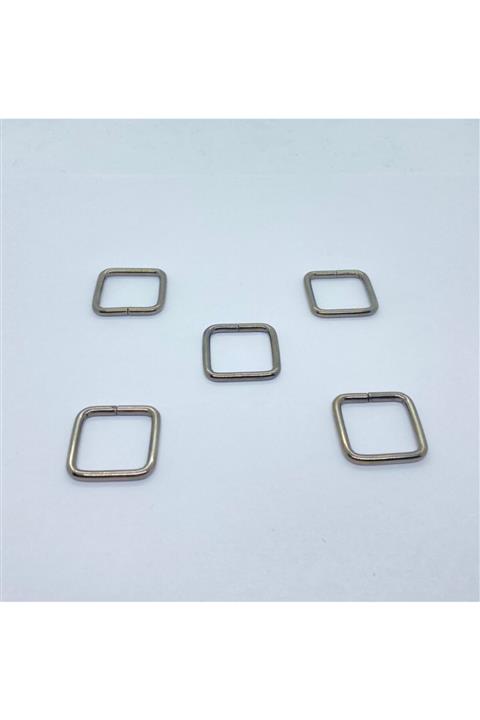 Aklar Çanta 100 Adet Kare Halka Füme (ayar Tokası) 2cmx3mm