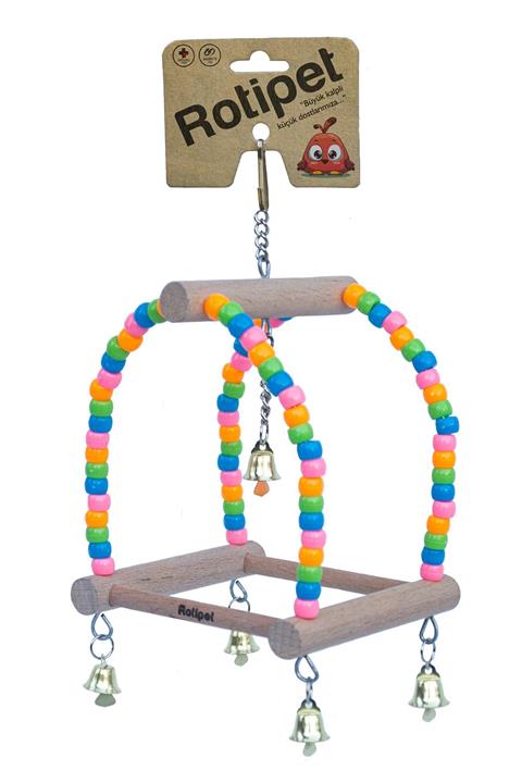 Rotipet Ikili Salıncak Zilli Kuş Oyuncağı
