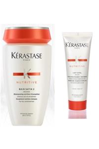 Kerastase Nutritive Bain Satin 2 Şampuan 250 Ml +nutritive Irisome Lait Vital Nemlendirici Bakım Sütü 75 ml