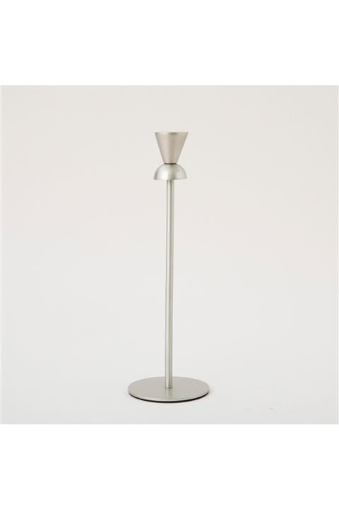 Chakra Peggy Şamdan 8x28 Cm Gümüş