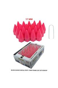 mefsa A Kalite Bijon Kapağı Sivri 17 Mm Pembe 20 Li Set