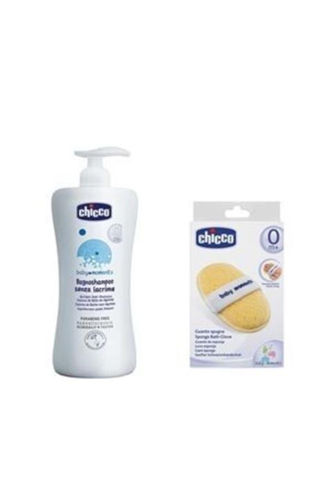 Chicco Göz Yakmayan Saç Ve Vücut Şampuanı 750ml + Sünger B