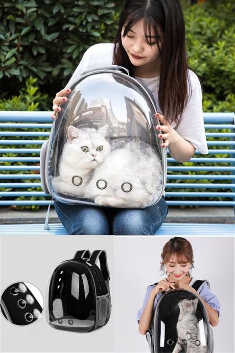 esmelen Hem Sizin Hem De Kedinizin Bayılacağı Şeffaf Astronot Kapsül Kedi Köpek Seyahat Yolculuk Çantası