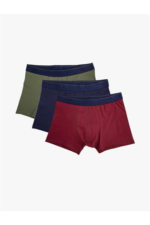 Koton Erkek Yeşil Pamuklu Boxer Seti