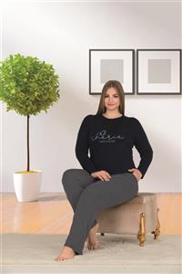 LONG NIGHT Büyük Beden Pijama Takımı Plus Size Pajama Set