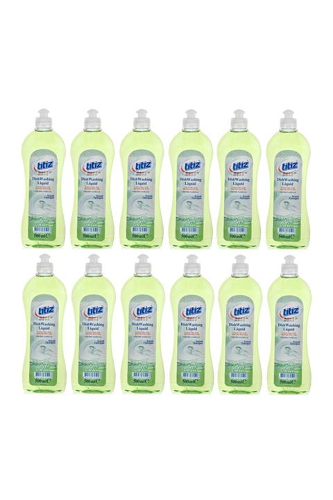 Titiz Sıvı Bulaşık Deterjanı 500ml X 12 Adet Elma