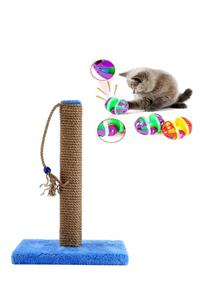 AST GROSS PET Kedi Tırmalama Mavi Ve Çıngıraklı Kedi Oyuncağı
