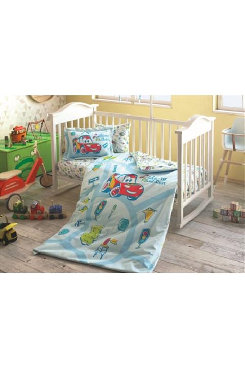 Taç Cars Lighting Mcqueen Pamuklu Bebek Nevresim Takımı