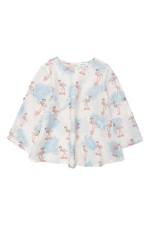 Happy & Mini Flamingo Summer Dress Kız Çocuk Plaj Elbisesi