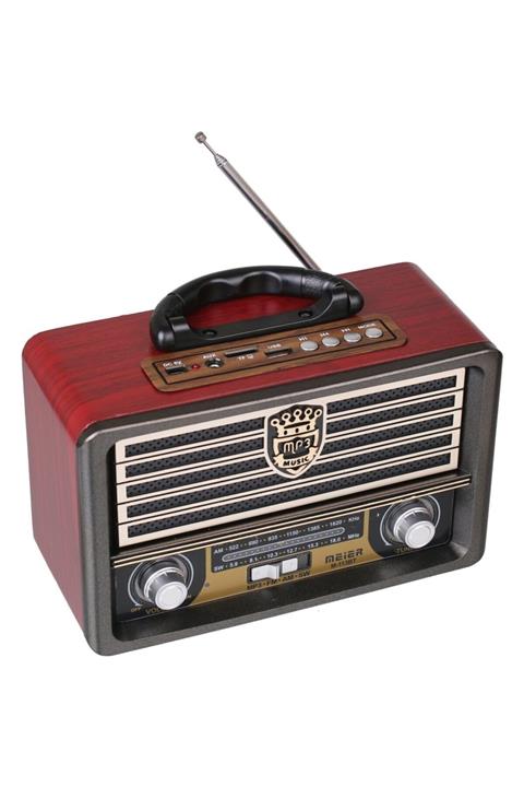 HavuzElektronik M-113bt Nostaljik Şarjlı Radyo Bluetooth Mp3 Sd Siyah