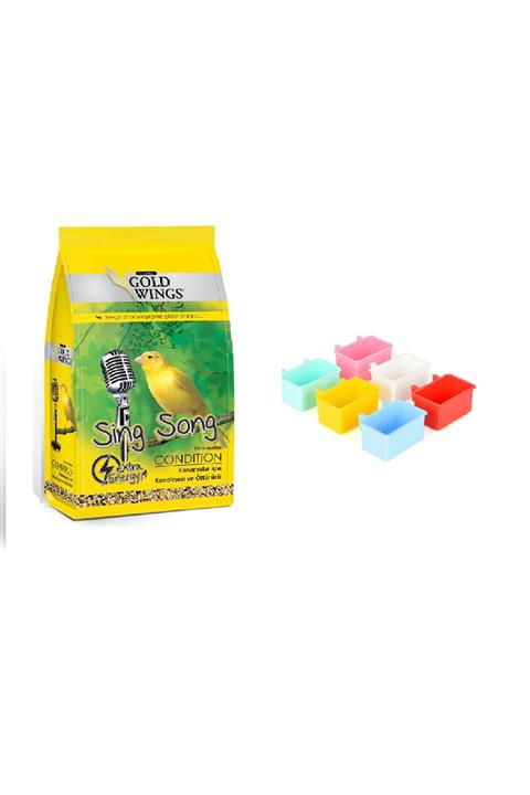 Pet Base Gold Wings Kanarya Kondisyon Öttürücü Ve 1 Adet Renkli Mamalık