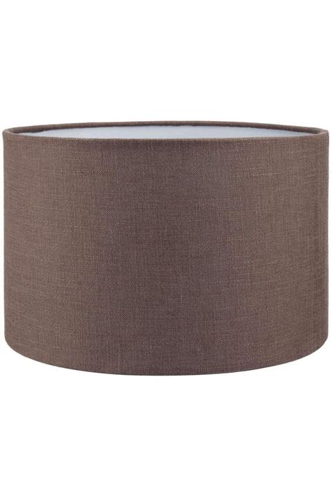 Lit Dizayn Lambader Başlık Kahve Silindir Yuvarlak Şapka 38x38x22 Cm Dekoratif Özel Yüksek Kalite Kumaş