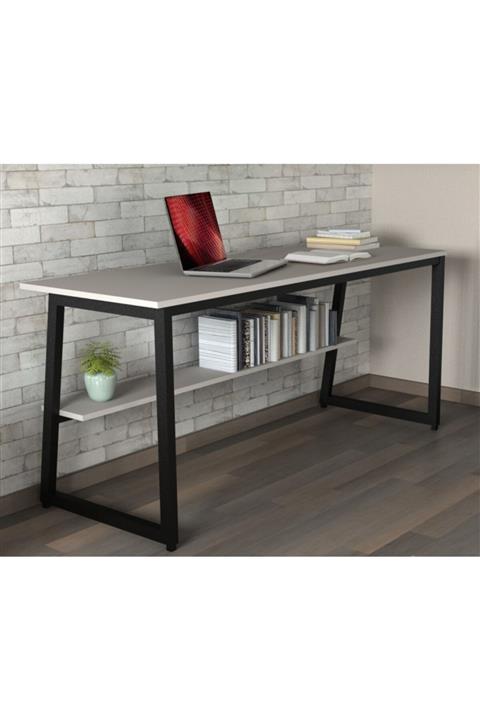 arthubo Mdf Lungo Çalışma Masası Kül Gri