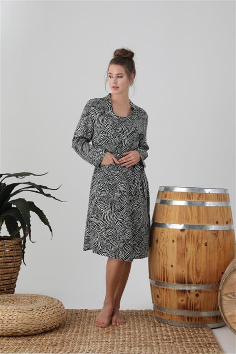 CONFEO Kadın Uzun Kollu Tek Sabahlık