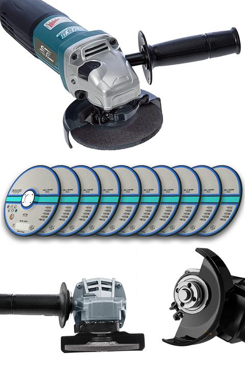 Spech Power Amerikan Technology X - Drive 3400 W Devir Ayarlı Spiral Taşlama Ahşap Metal Kesim 10 Taş Hediyeli