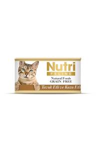 Nutri Feline Tahılsız Tavuk Etli Kuzulu Konserve Kedi Maması 85gr X 12 Adet