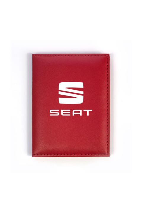 HEDİYEDİYE Seat Kırmızı Ruhsat Kabı