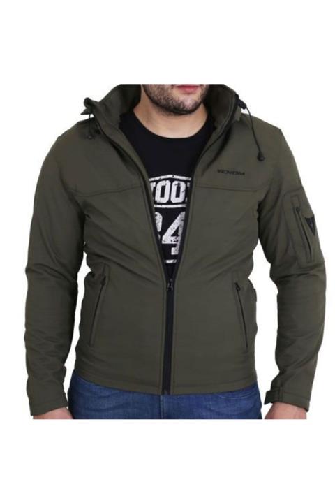 VENOM Erkek Jaws Kapşonlu/korumalı Soft Shell Mont