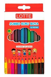 Lotte Jumbo Kuru Boya Kalemi 12 Li