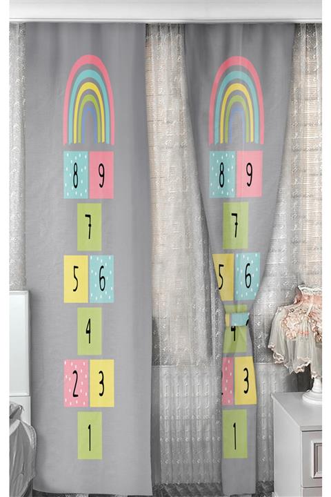 Bebişim Halı Seksek Bi98 140x240 Çocuk Odası Fon Perde