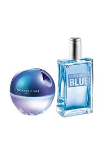 AVON Incandessence Glow 50 Ml + Indıvıdual Blue 100 Ml Bay Bayan Parfüm Set