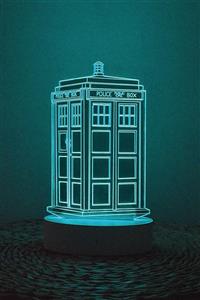 Yubi Design Tardis , Doctor Who 3 Boyutlu Dekoratif Gece Lambası 3d