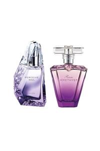 AVON Perceive Soul Edp 50 ml Rare Amethyst Edp 50 ml Kadın Parfüm Seti 2983516728734