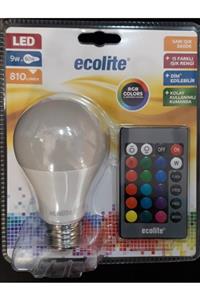 Ecolite Uzaktan Kumandalı Renk Değiştiren Led Ampul