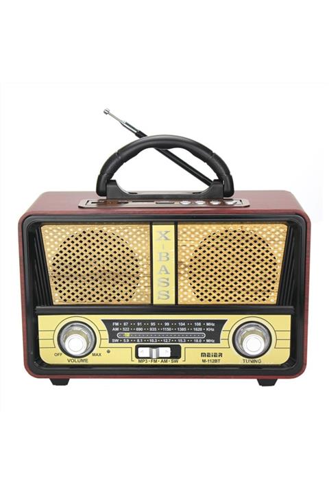 SIGHTZER Yeni Model Meier 112-bt Şarjlı Nostaljik Radyo Usb/sd/mp3/bluetooth