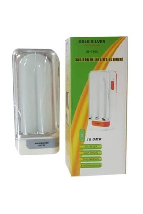 BeeMarket Gold Silver Gs-7708 18 Led Işıldak