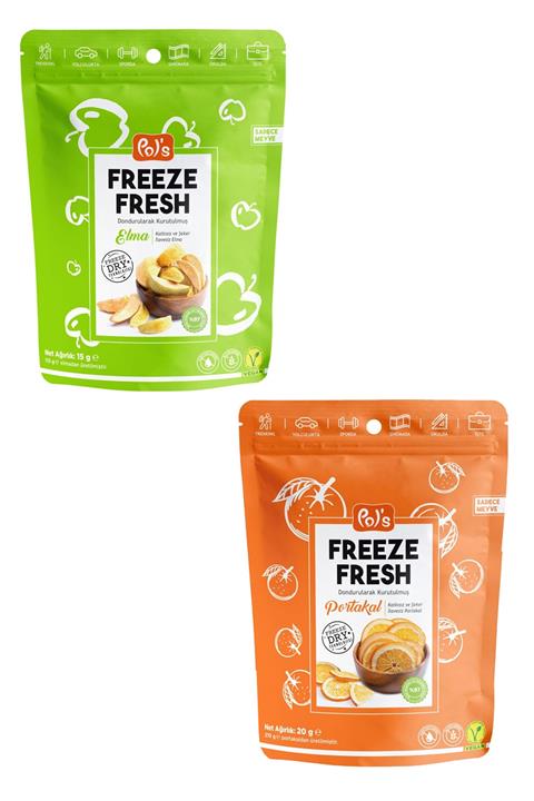 Pol's Freeze Fresh Portakal 20 gr + Dilim Elma 15 gr