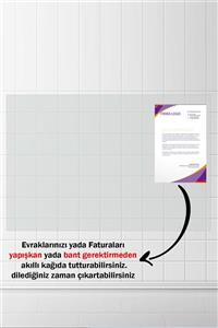 Evbuya Akıllı Kağıt - 60x100 Cm Şeffaf 5 Adet, 2 Adet Statik Tutunan Yazılıp Silinebilen