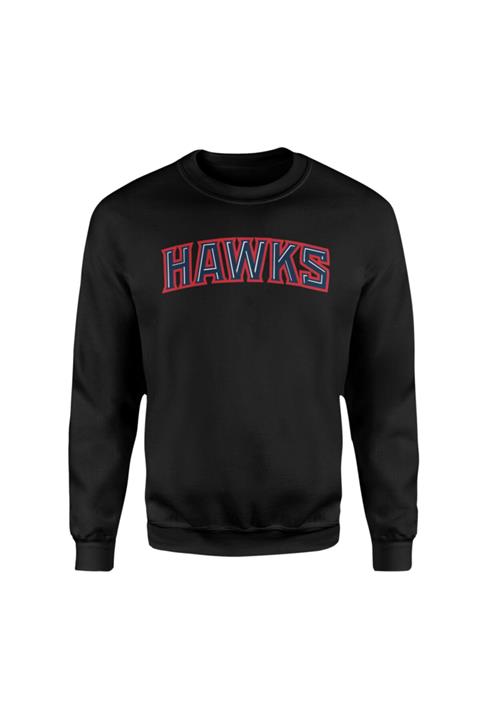 NSJ SPORTIVE Atlanta Hawks Siyah Retro Sweatshirt